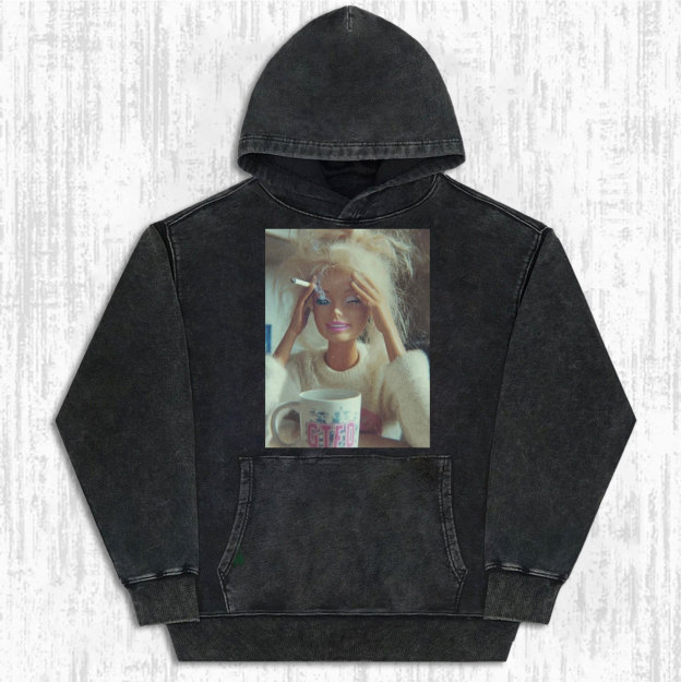 Exhausted Barbie Vintage T-Shirt/Sweatshirt/Hoodie-LASPORTN