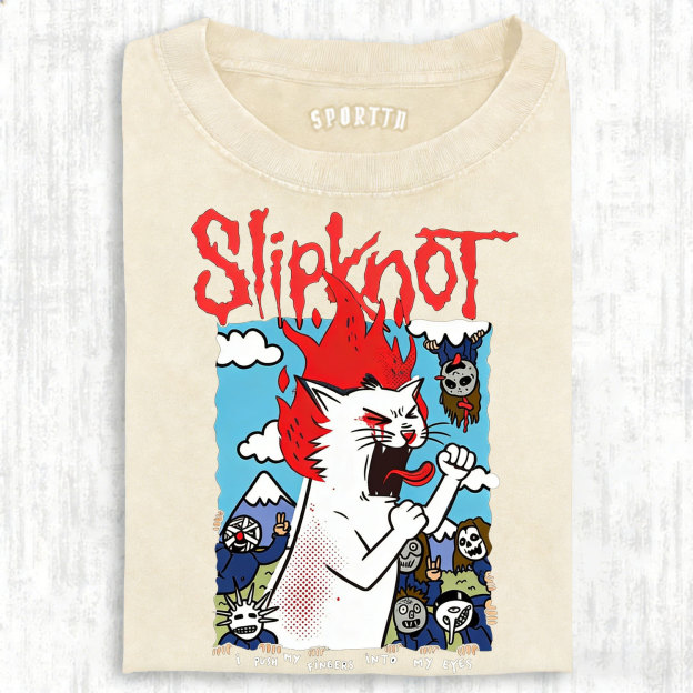 Slipknot Funny Cat T-shirt