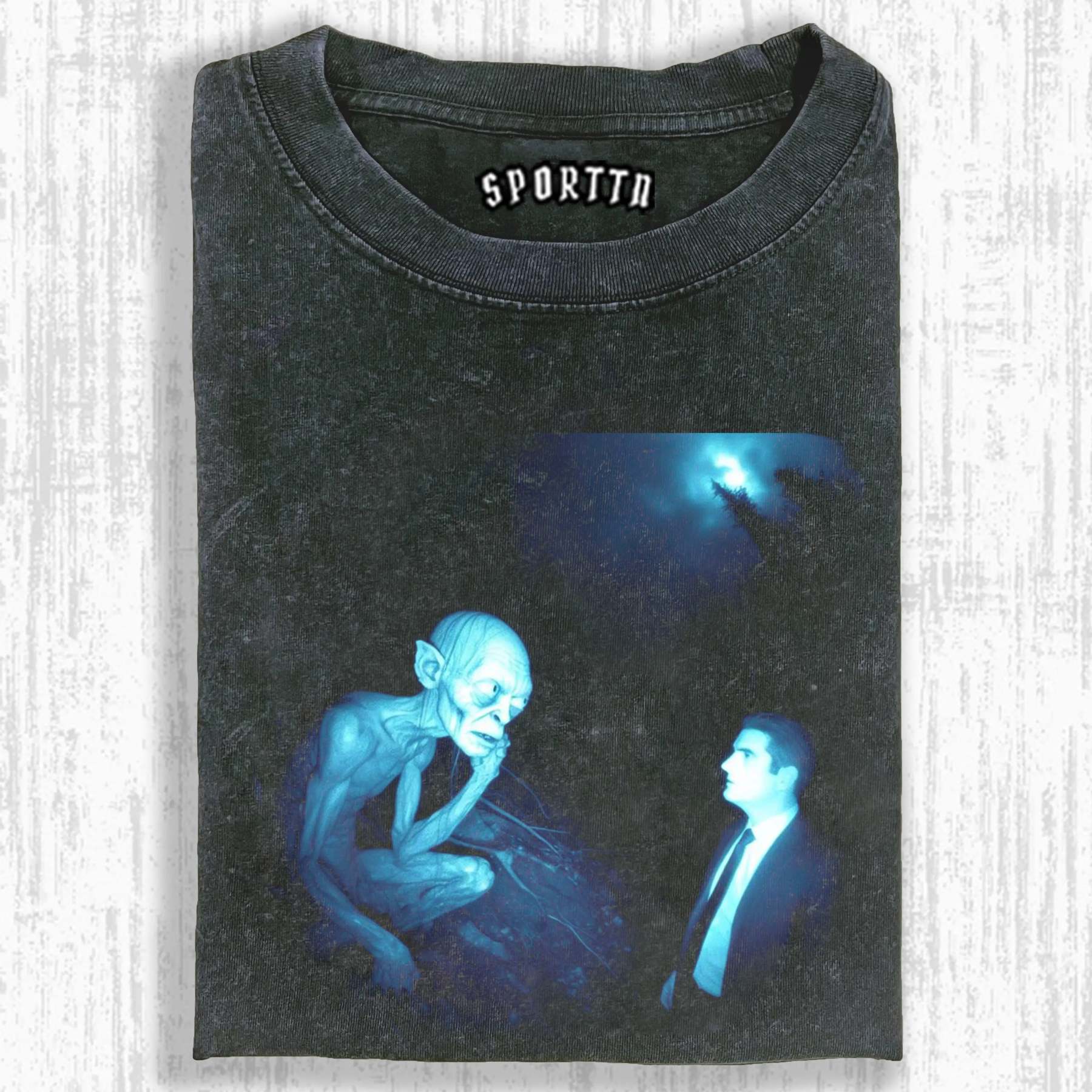 WASHED COTTON LORD OF THE RINGS T-SHIRT-LASPORTN