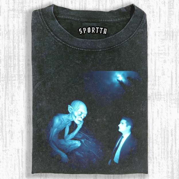 WASHED COTTON LORD OF THE RINGS T-SHIRT-LASPORTN