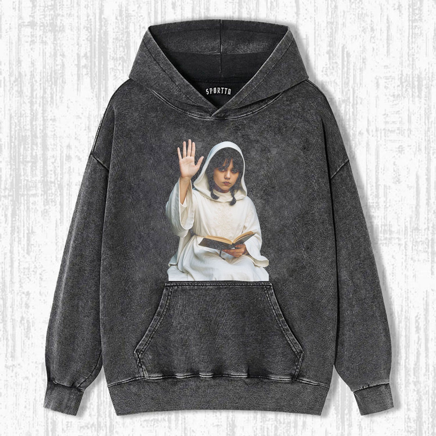 "WEDNESDAY S2 ADDAMS" THEMED V6 T-SHIRT-LASPORTN