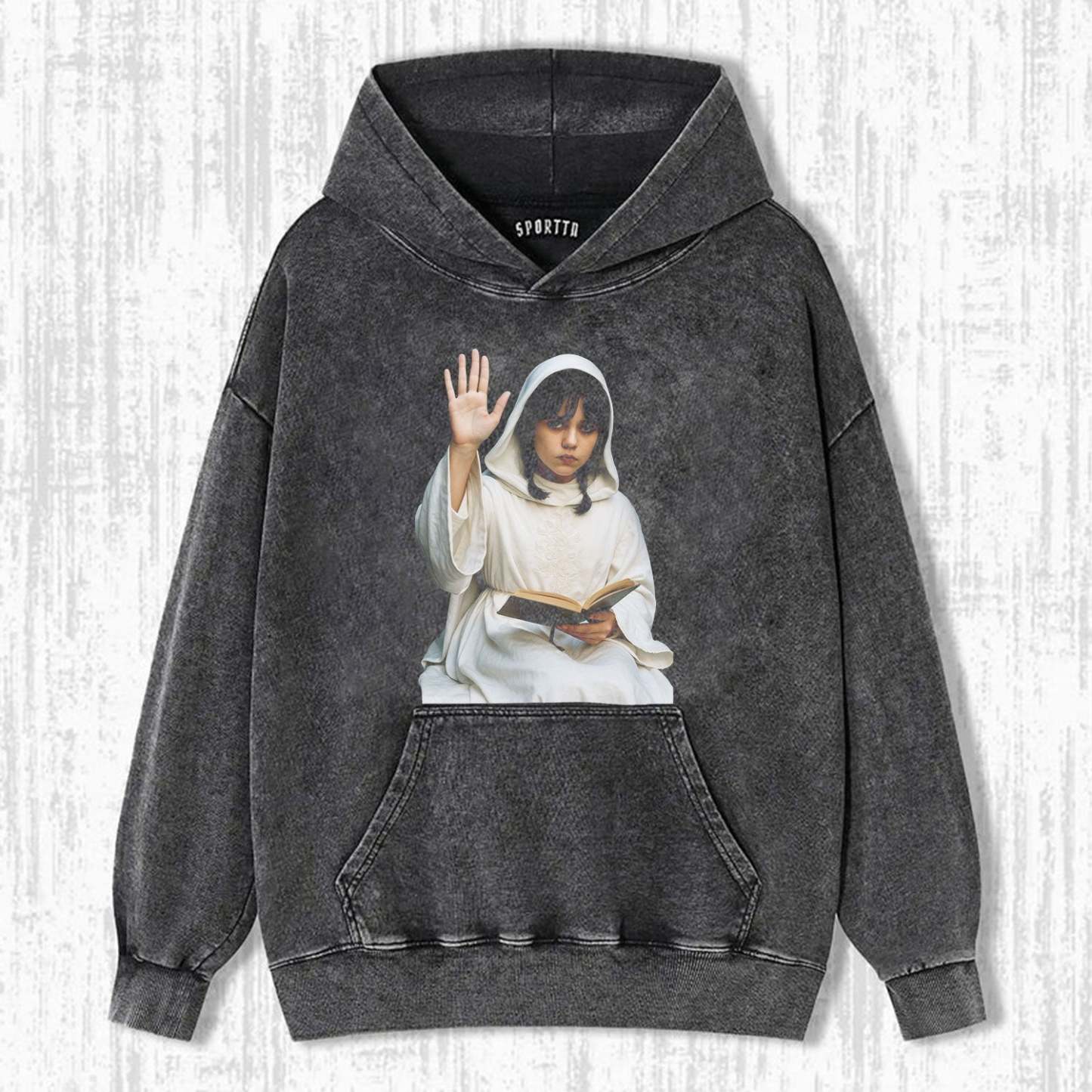 "WEDNESDAY S2 ADDAMS" THEMED V6 T-SHIRT-LASPORTN