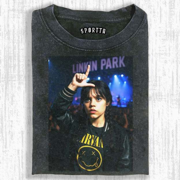 WEDNESDAY S2 ADDAMS THEMED T-SHIRT-LASPORTN