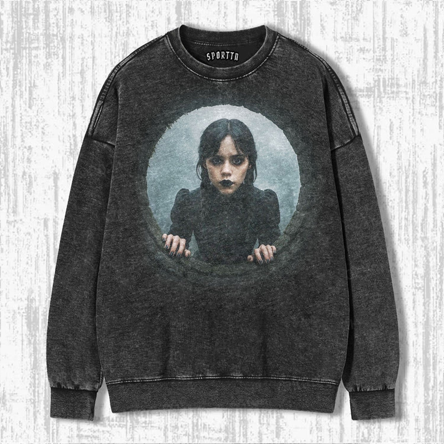 WEDNESDAY S2 ADDAMS THEMED T-SHIRT-LASPORTN