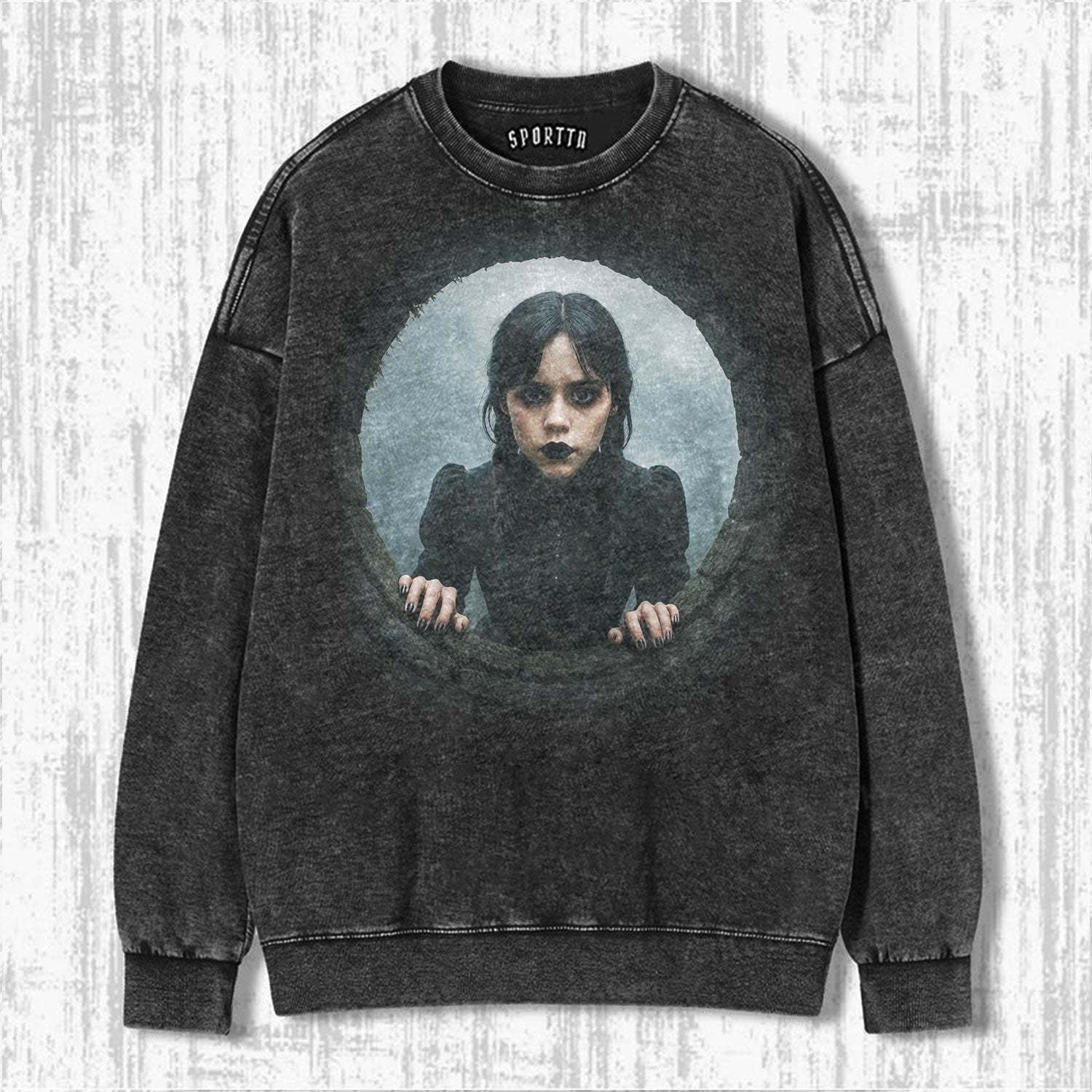 WEDNESDAY S2 ADDAMS THEMED T-SHIRT-LASPORTN