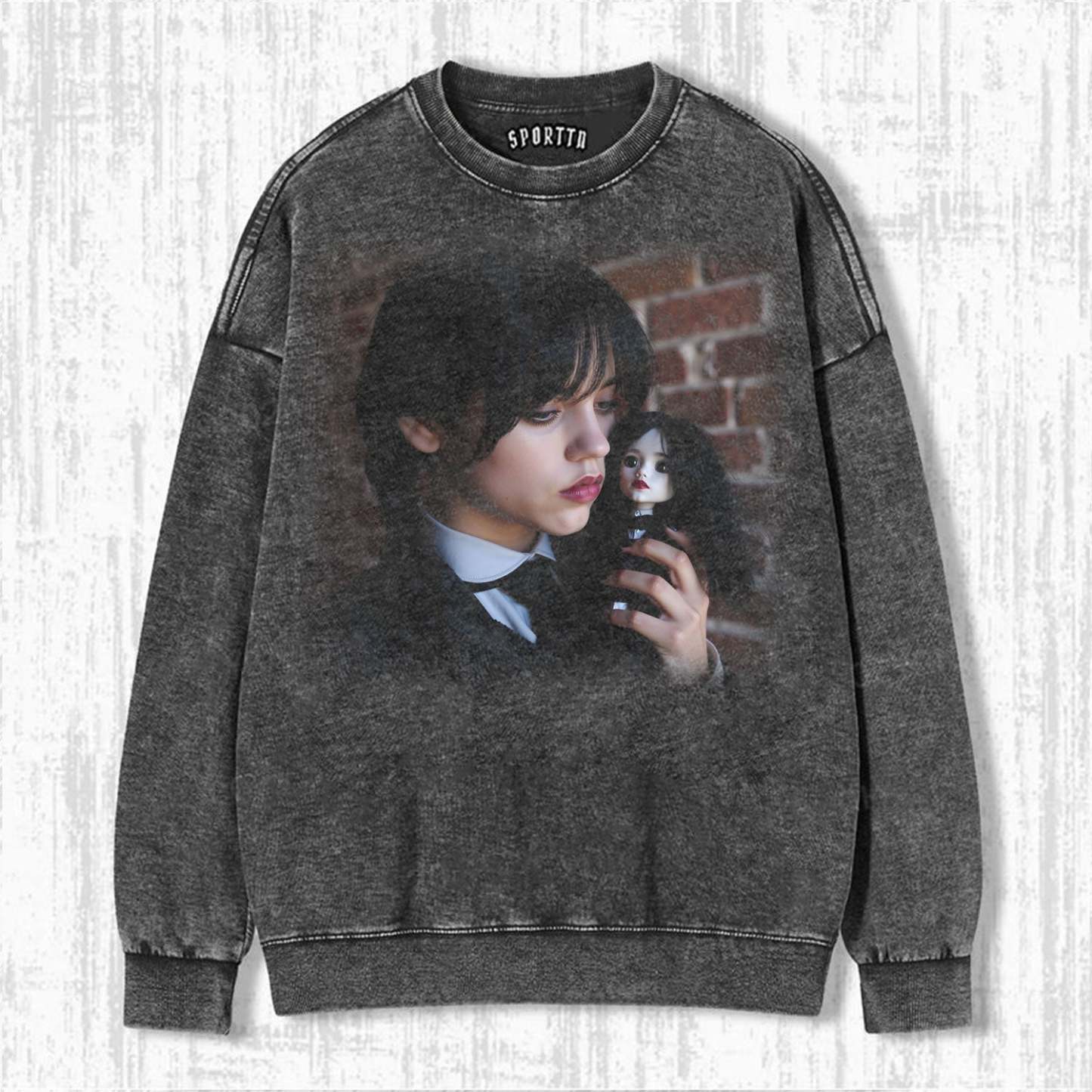 WEDNESDAY S2 ADDAMS THEMED T-SHIRT-LASPORTN