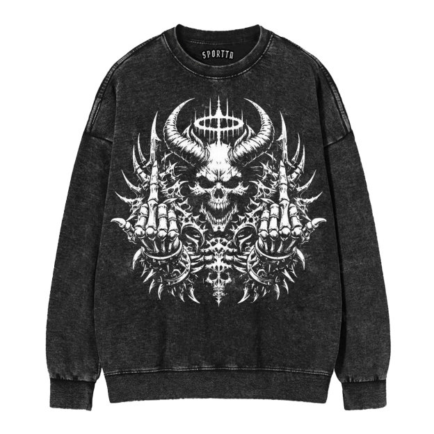Vintage Skull Print T-Shirt/Sweatshirt/Hoodie-LASPORTN