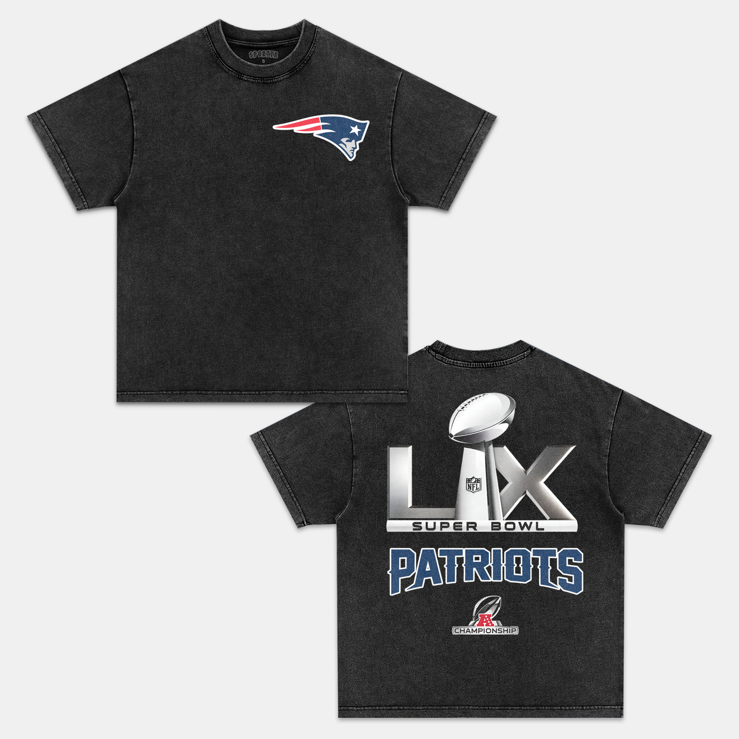 2026 SUPER BOWL LX & NEW ENGLAND PATRIOTS V2 TEE