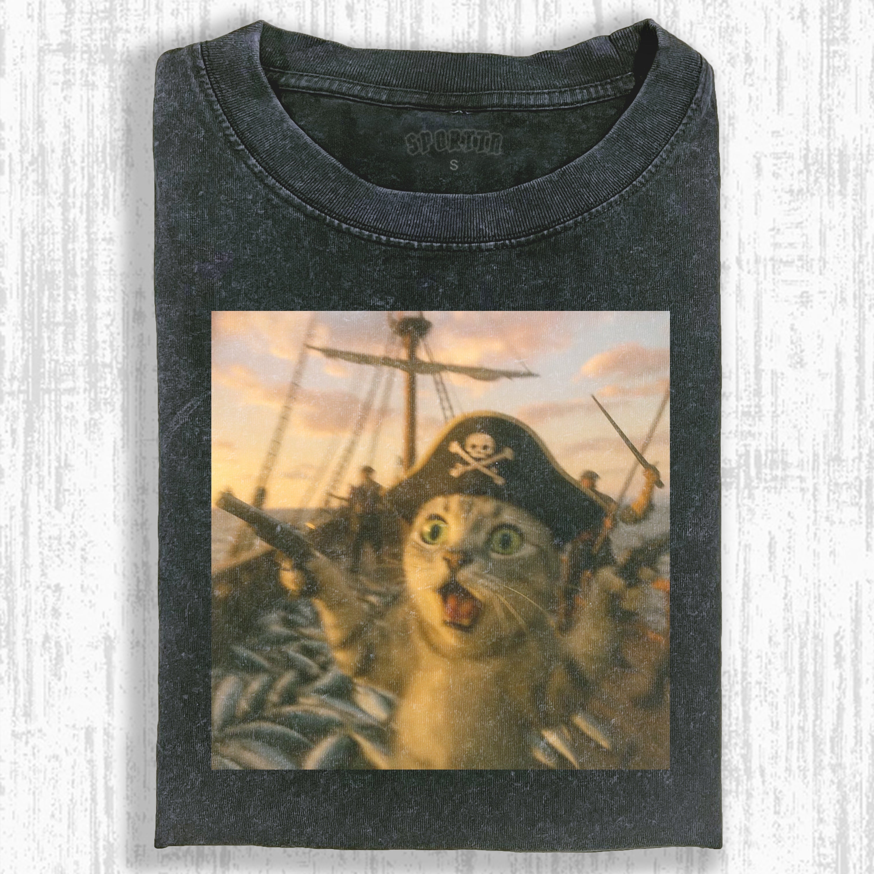 WACKY CAT TEE-LASPORTN