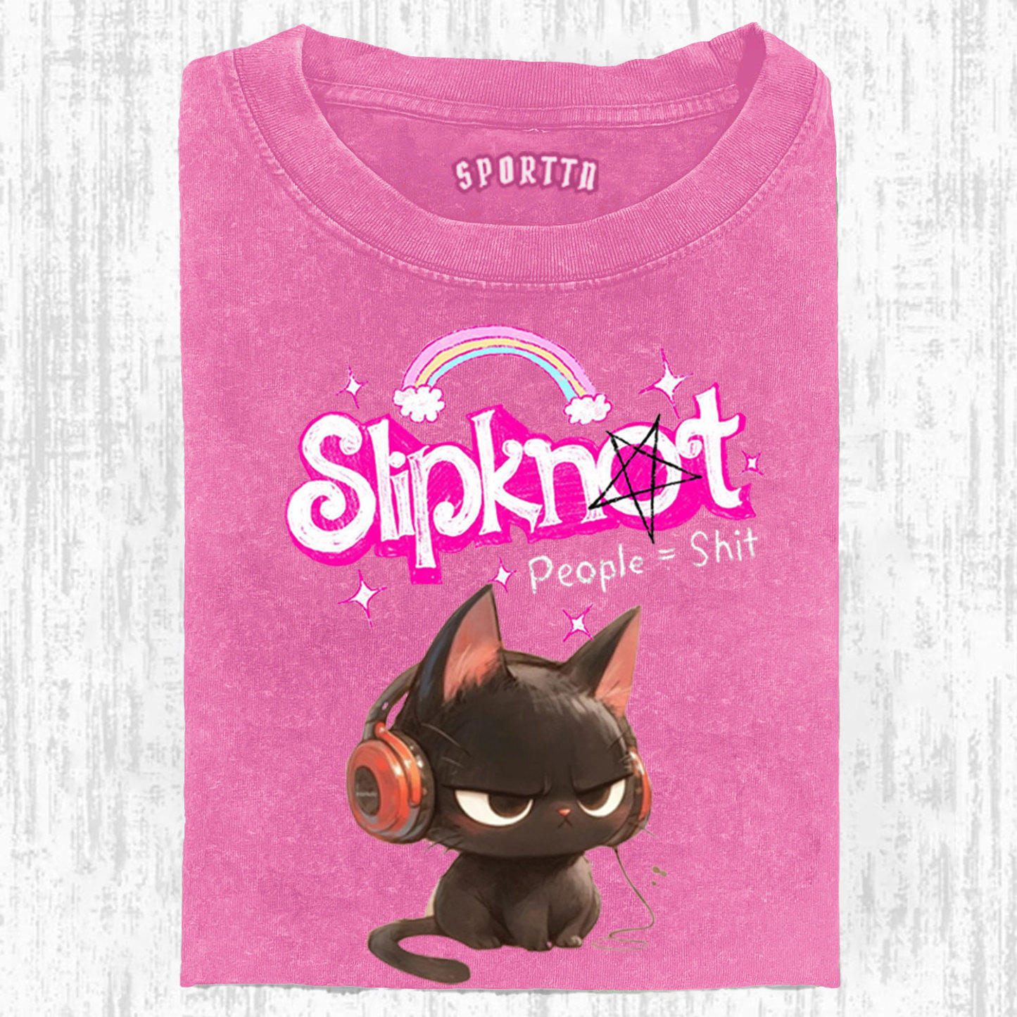 Slipknot Funny Cat T-shirt