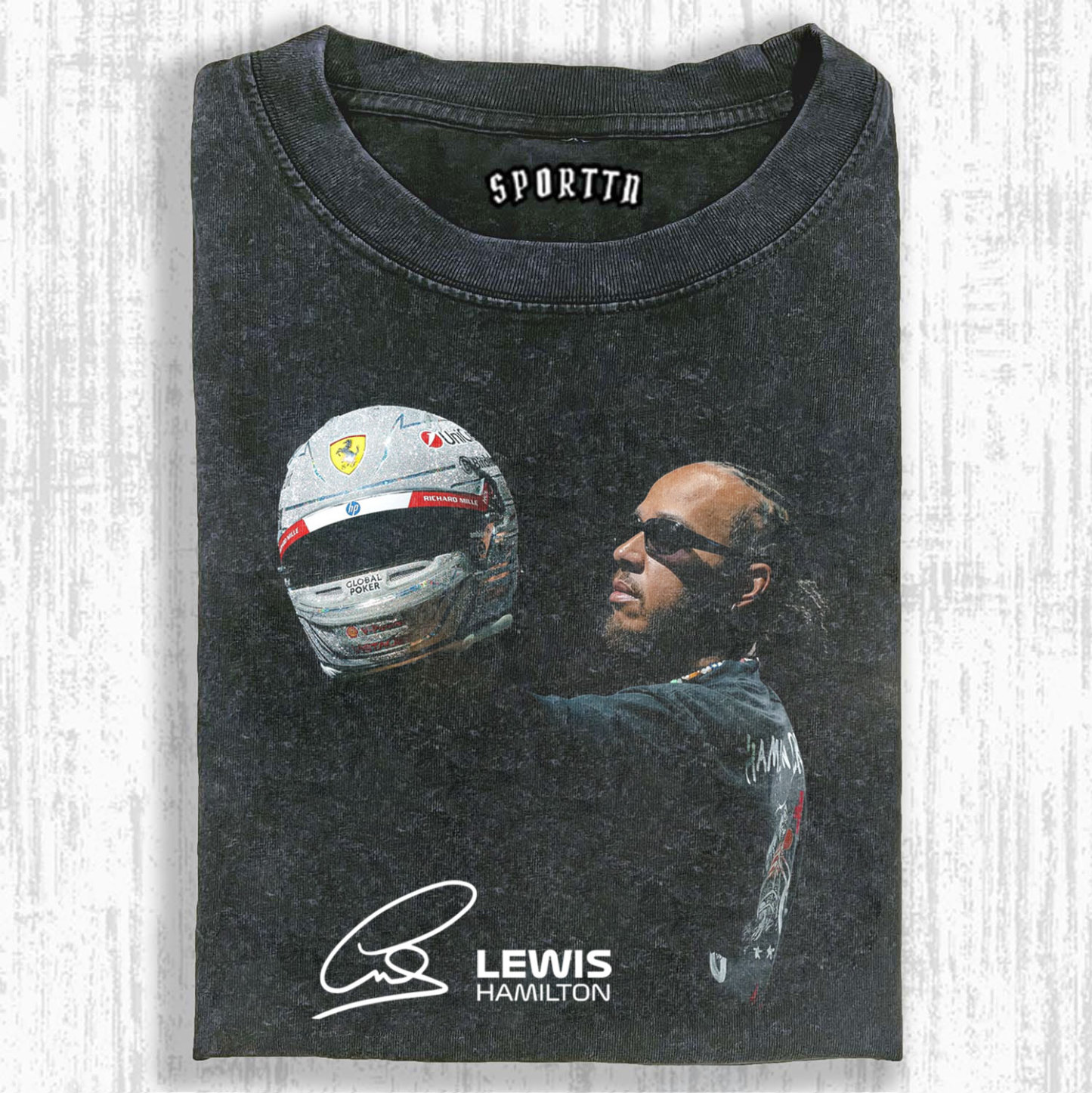 F1 Lewis Hamilton Signed Version Tee/Sweatshirt/Hoodie-LASPORTN