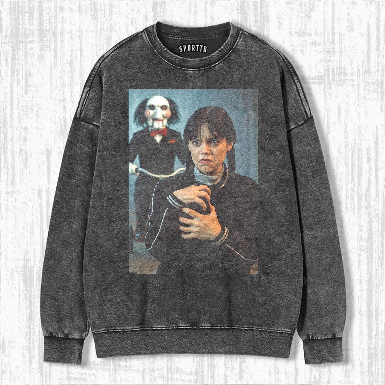 "WEDNESDAY S2 ADDAMS" THEMED V11 T-SHIRT-LASPORTN