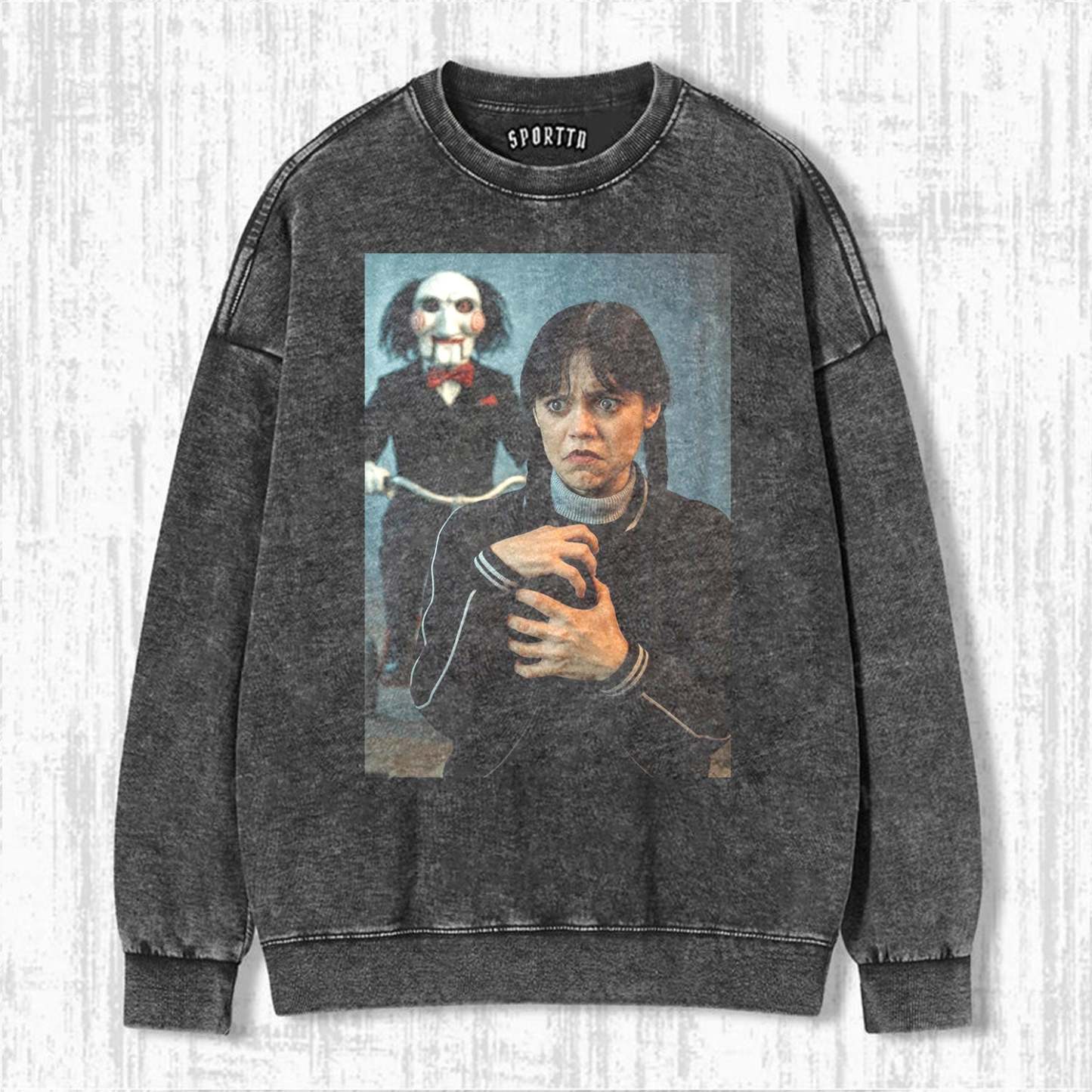 "WEDNESDAY S2 ADDAMS" THEMED V11 T-SHIRT-LASPORTN