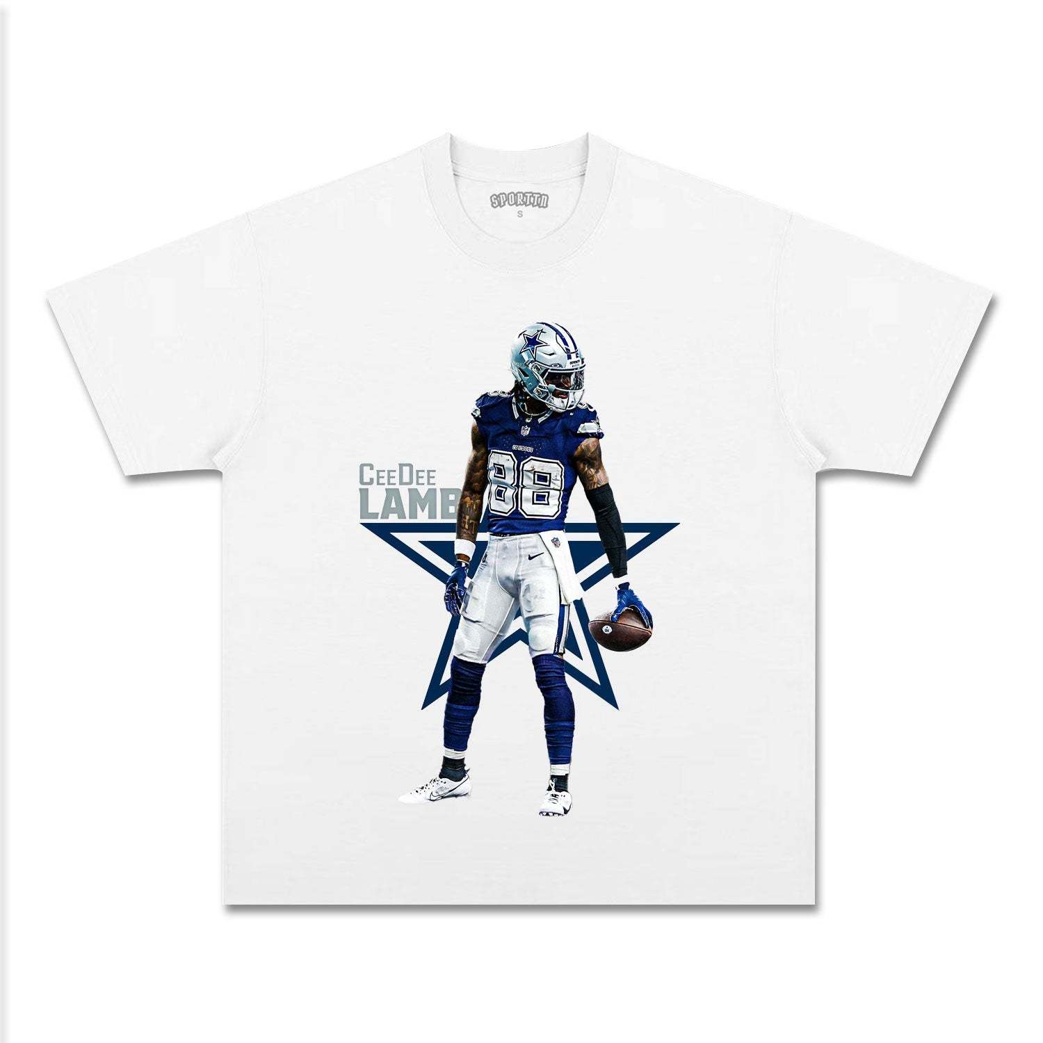 DALLAS COWBOYS CEEDEE LAMB T-SHIRT-LASPORTN
