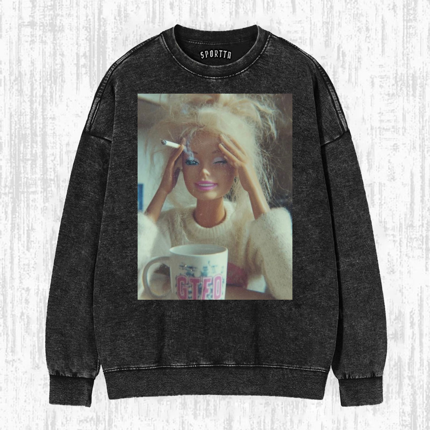 Exhausted Barbie Vintage T-Shirt/Sweatshirt/Hoodie-LASPORTN