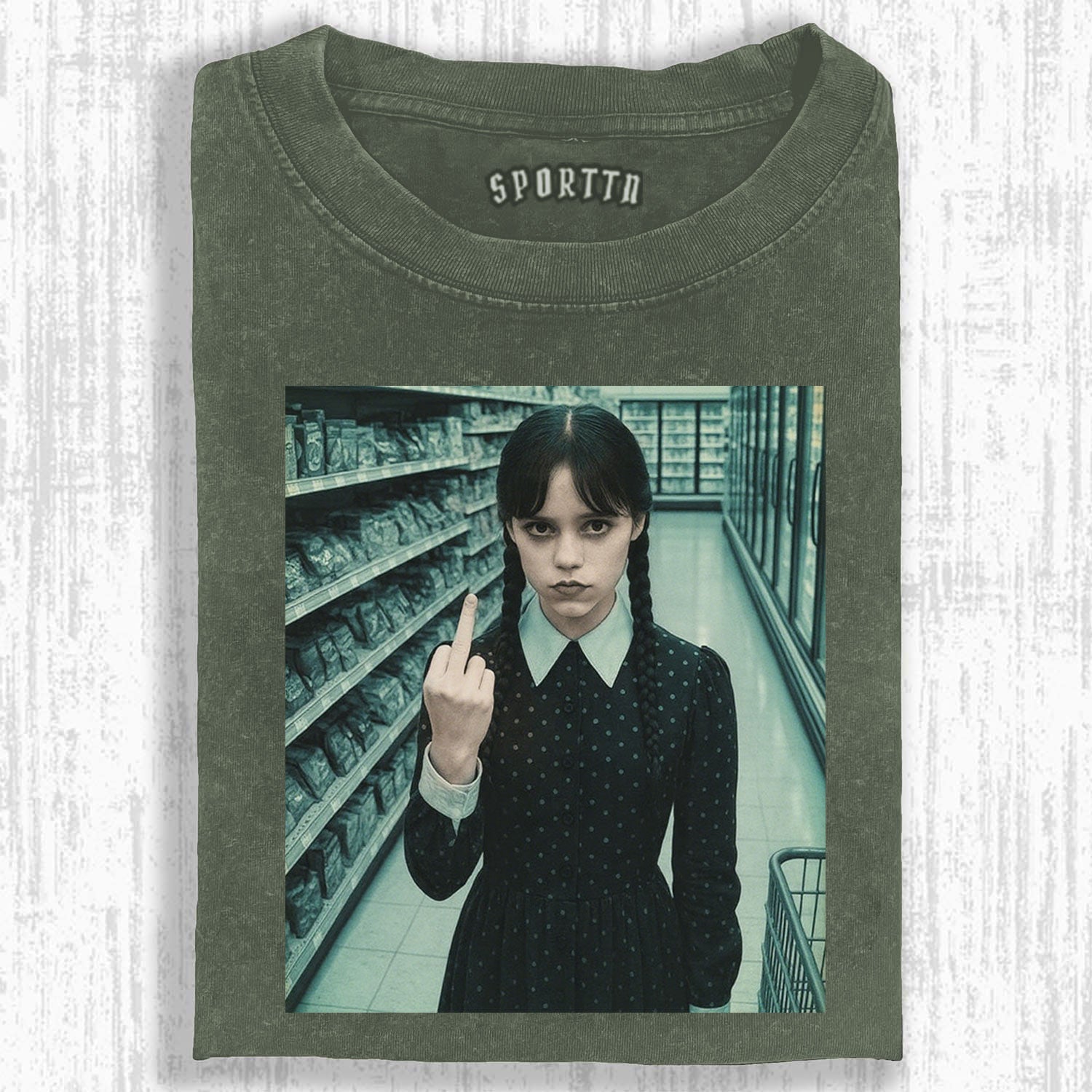 REBELLIOUS T-SHIRT OF WEDNESDAY S2-LASPORTN