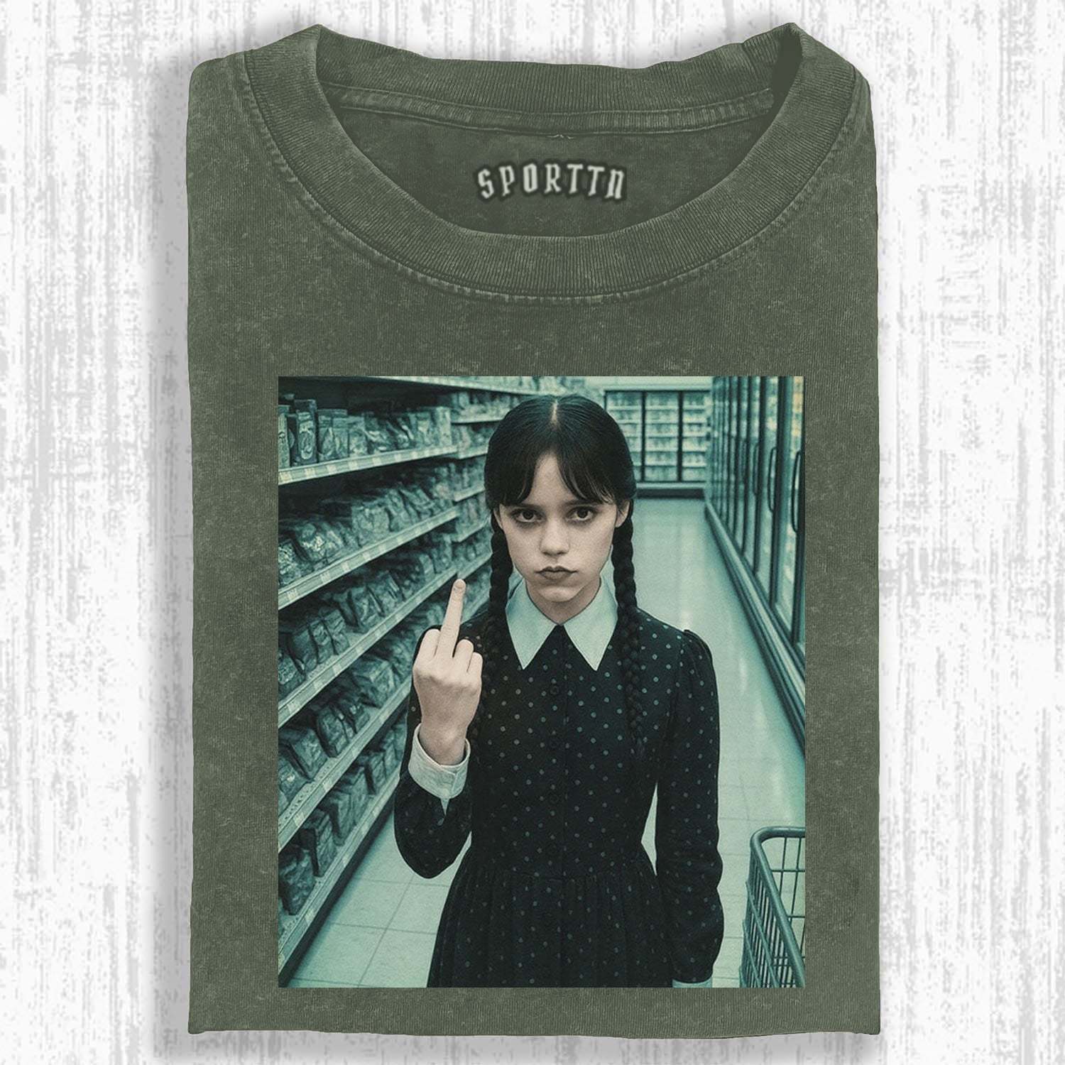 REBELLIOUS T-SHIRT OF WEDNESDAY S2-LASPORTN