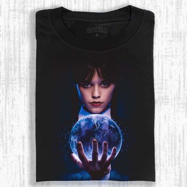 "WEDNESDAY S2 ADDAMS" THEMED V2 T-SHIRT-LASPORTN