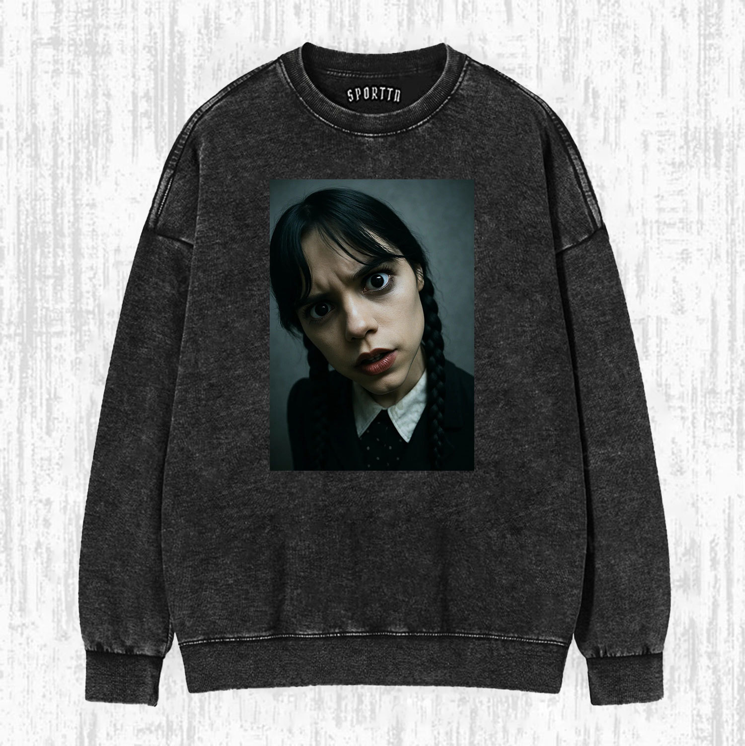 WEDNESDAY S2 ADDAMS THEMED T-SHIRT-LASPORTN