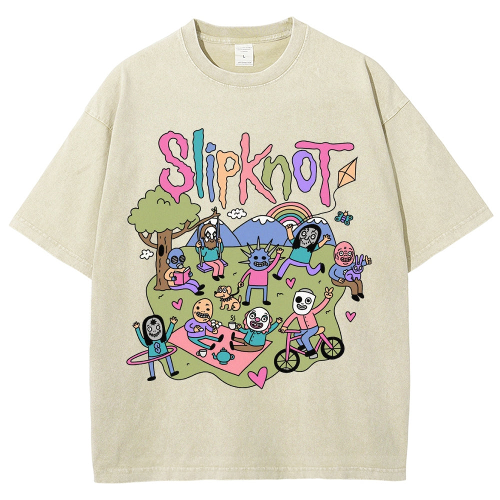 MUSIC SLIPKNOT VINTAGE WASHED TEE