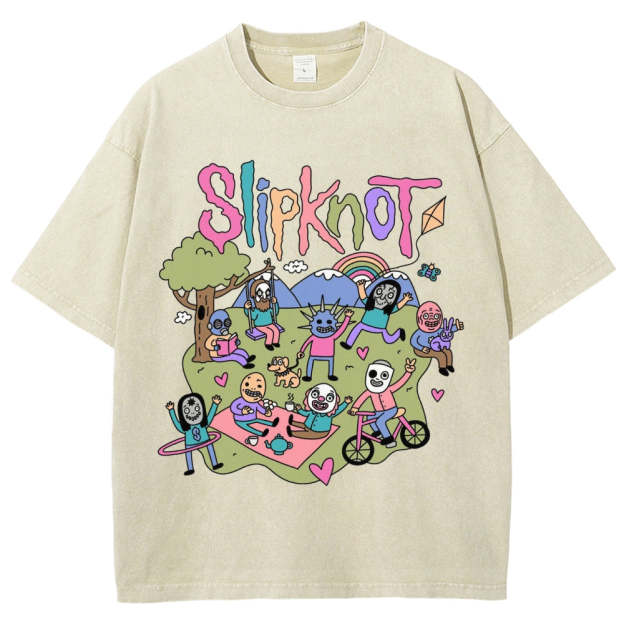 MUSIC SLIPKNOT VINTAGE WASHED TEE