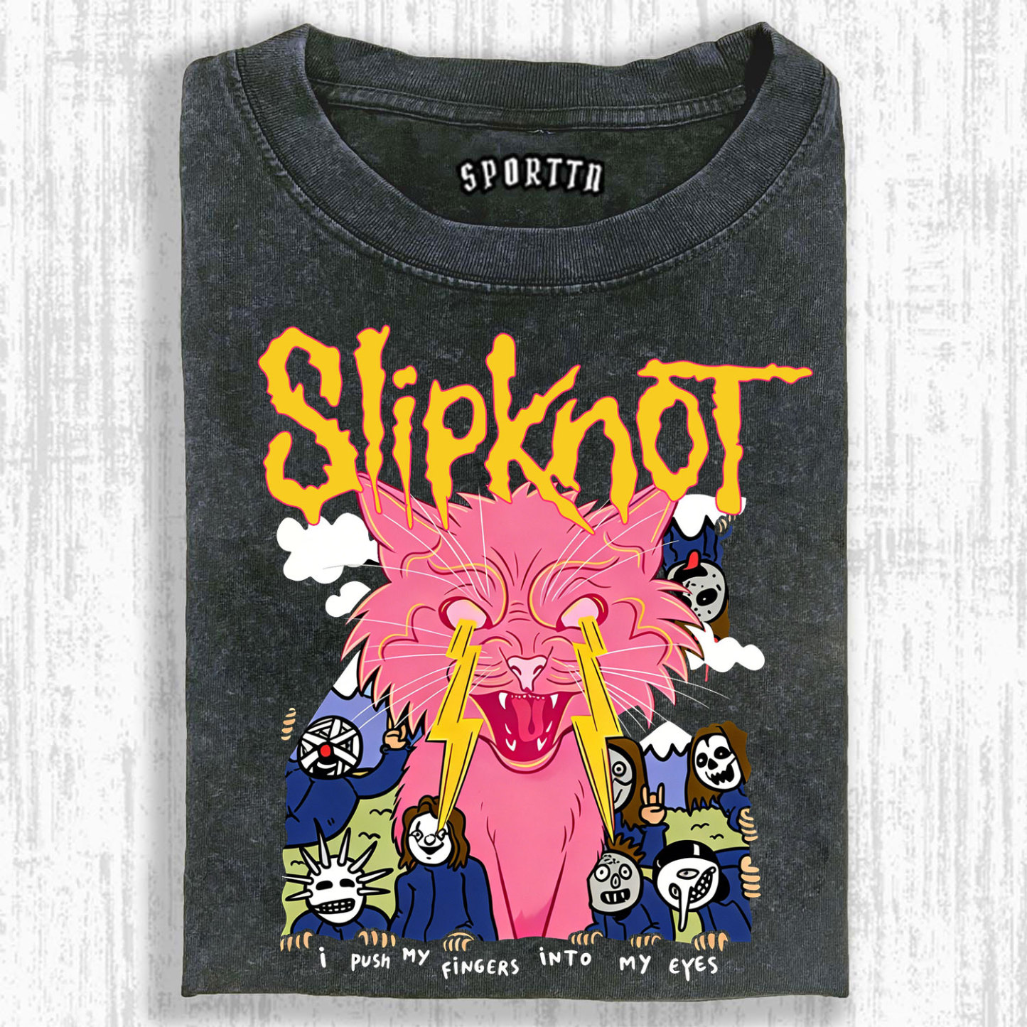 SPORTN.STORE Slipknot Funny Cat T-shirt