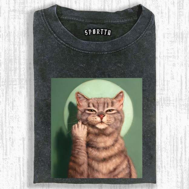 FINGER FUNNY CAT TEE-LASPORTN