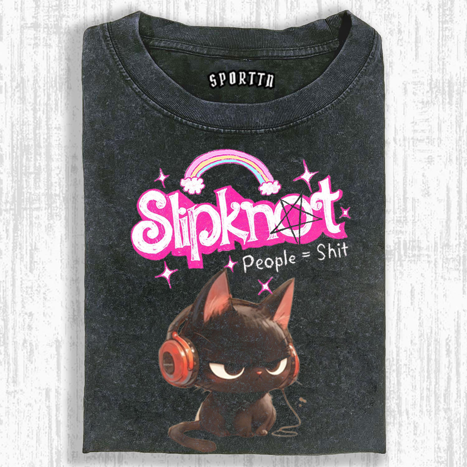 Slipknot Funny Cat T-shirt