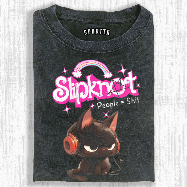 Slipknot Funny Cat T-shirt