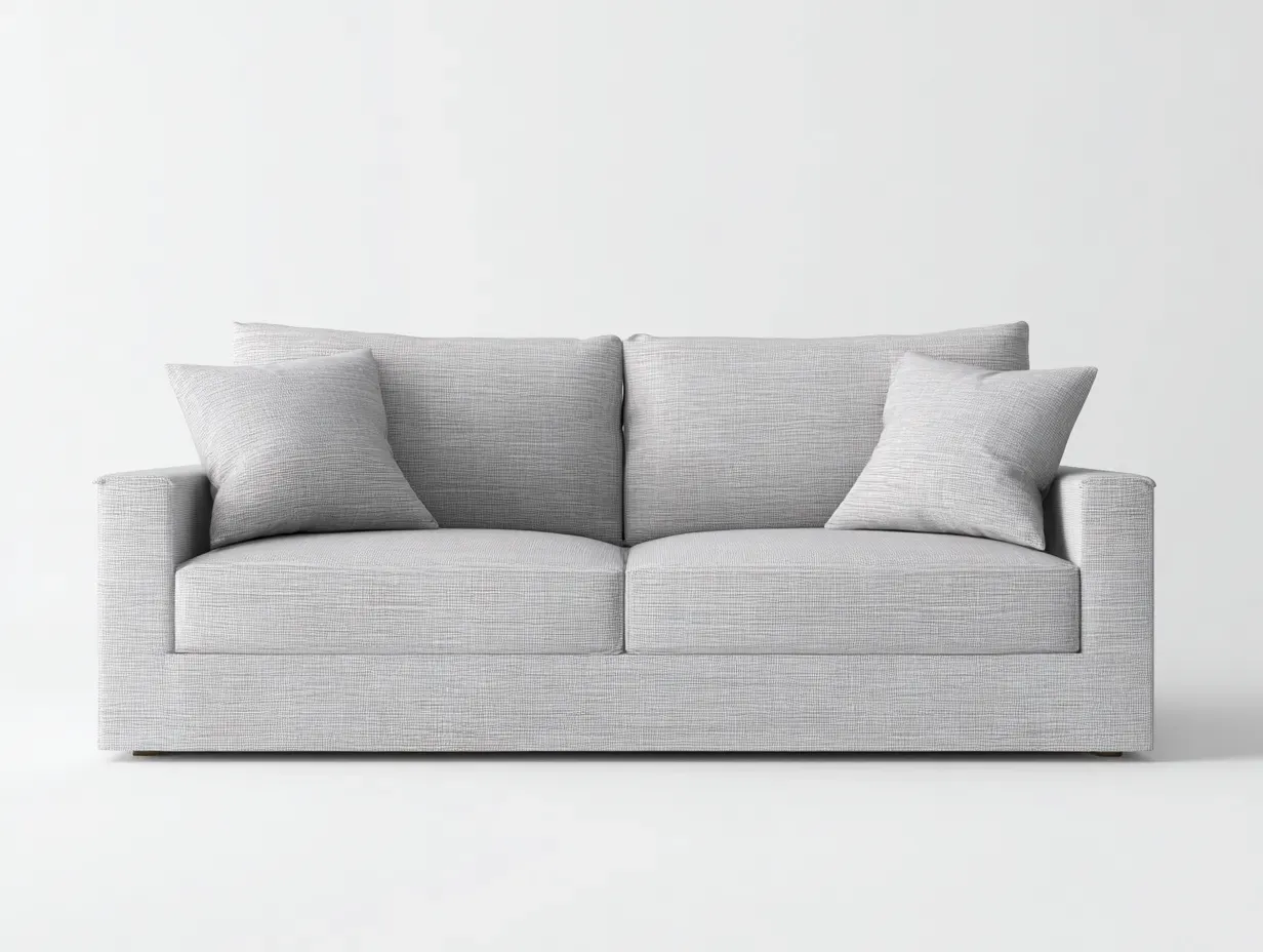 Canapé droit-tissu-192x95x82 cm-gris clair-style contemporain-Casagohut