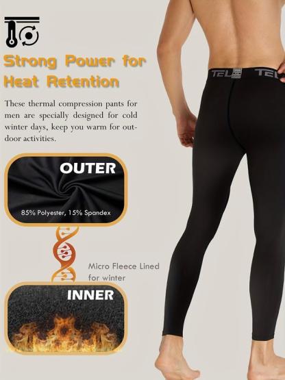 Athletic Tights for Winter Sports, Polyester Material, Value Pack