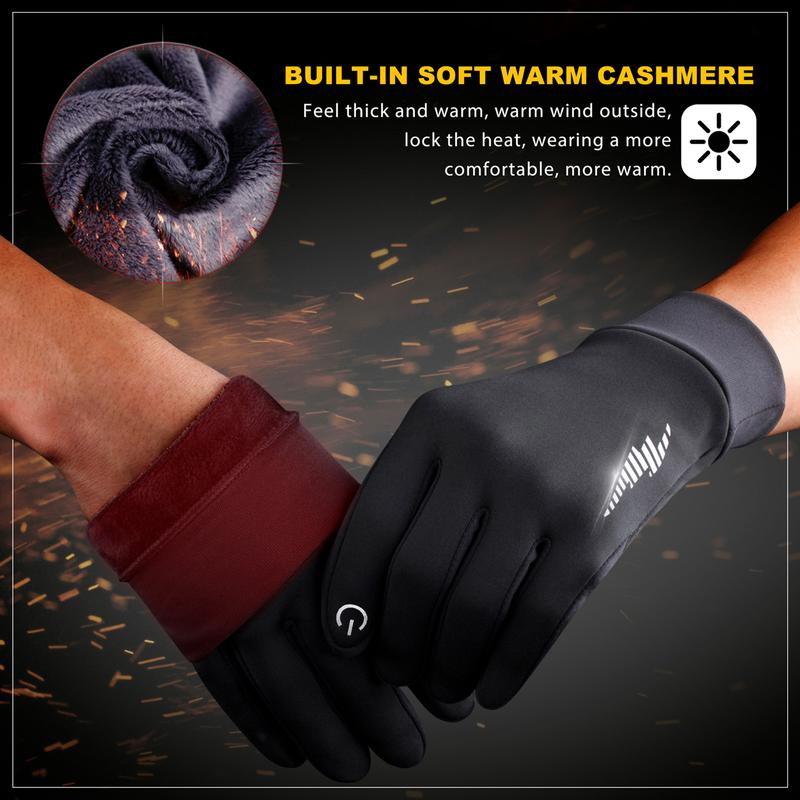 Winter Gloves for Men & Women – Thermal, Touchscreen, Full Finger