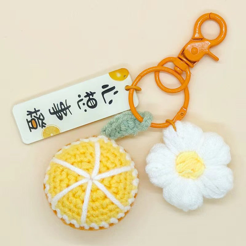 Handmade Fruit Keychain – Lucky Charm Bag Pendant