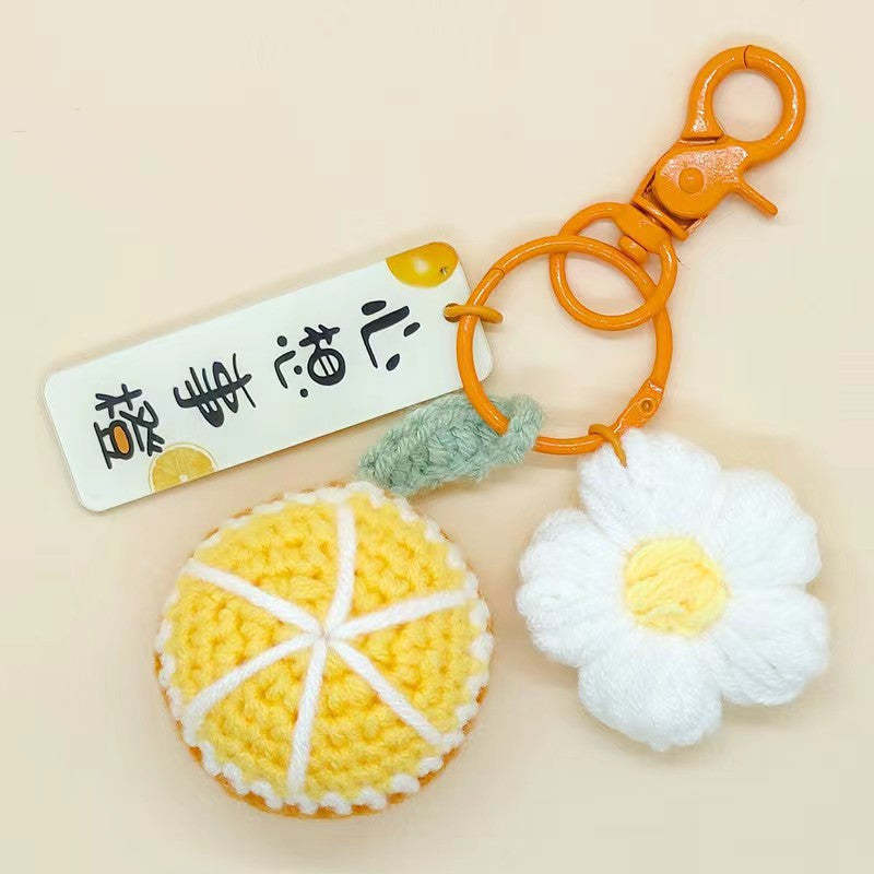 Handmade Fruit Keychain – Lucky Charm Bag Pendant