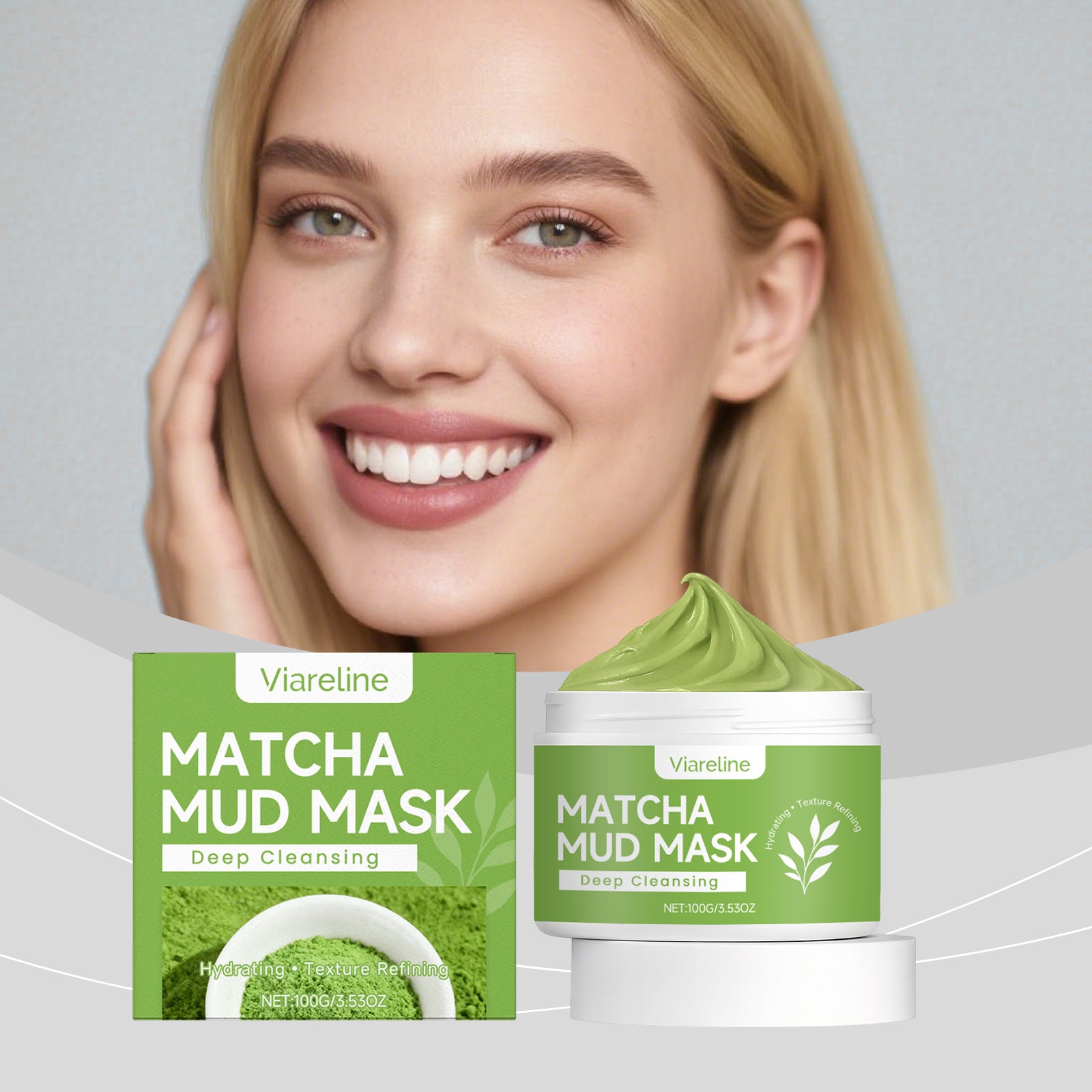 Viareline Matcha Purifying Clay Mask