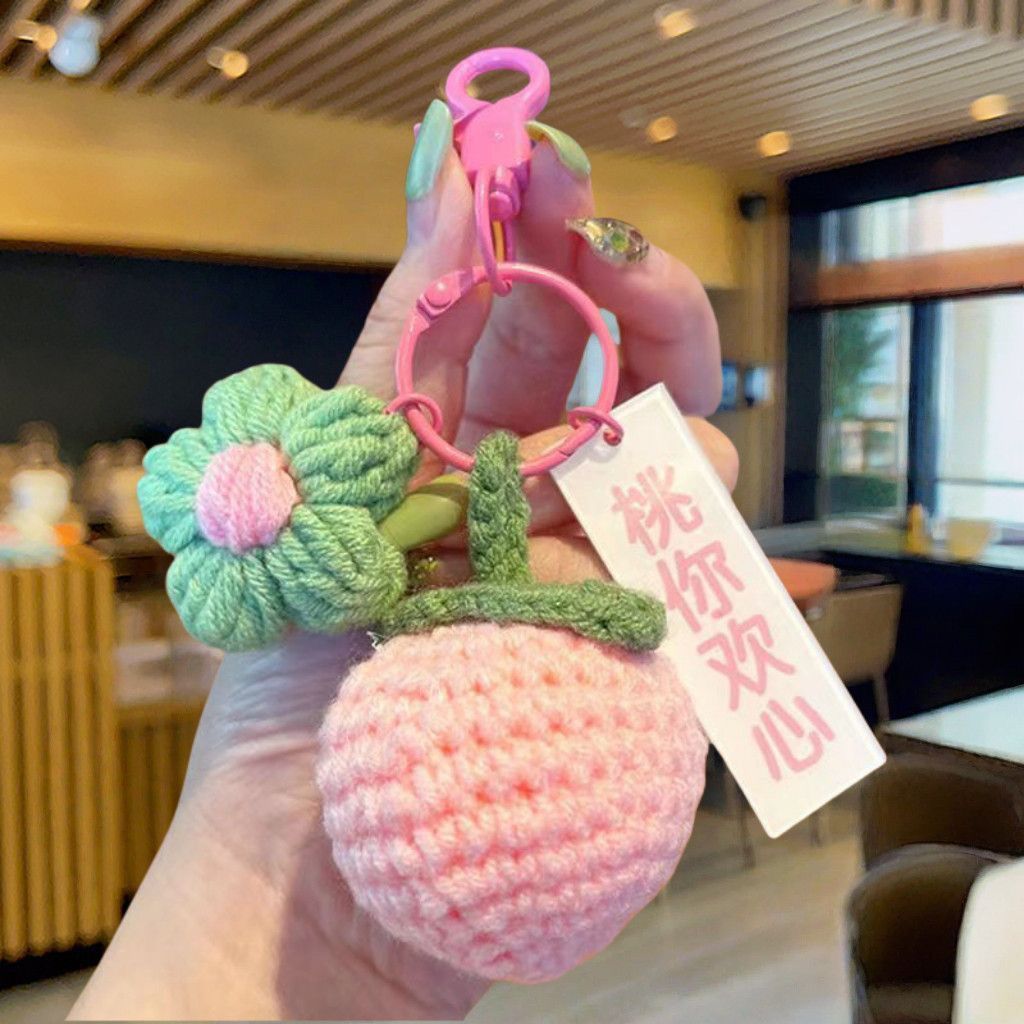 Handmade Fruit Keychain – Lucky Charm Bag Pendant