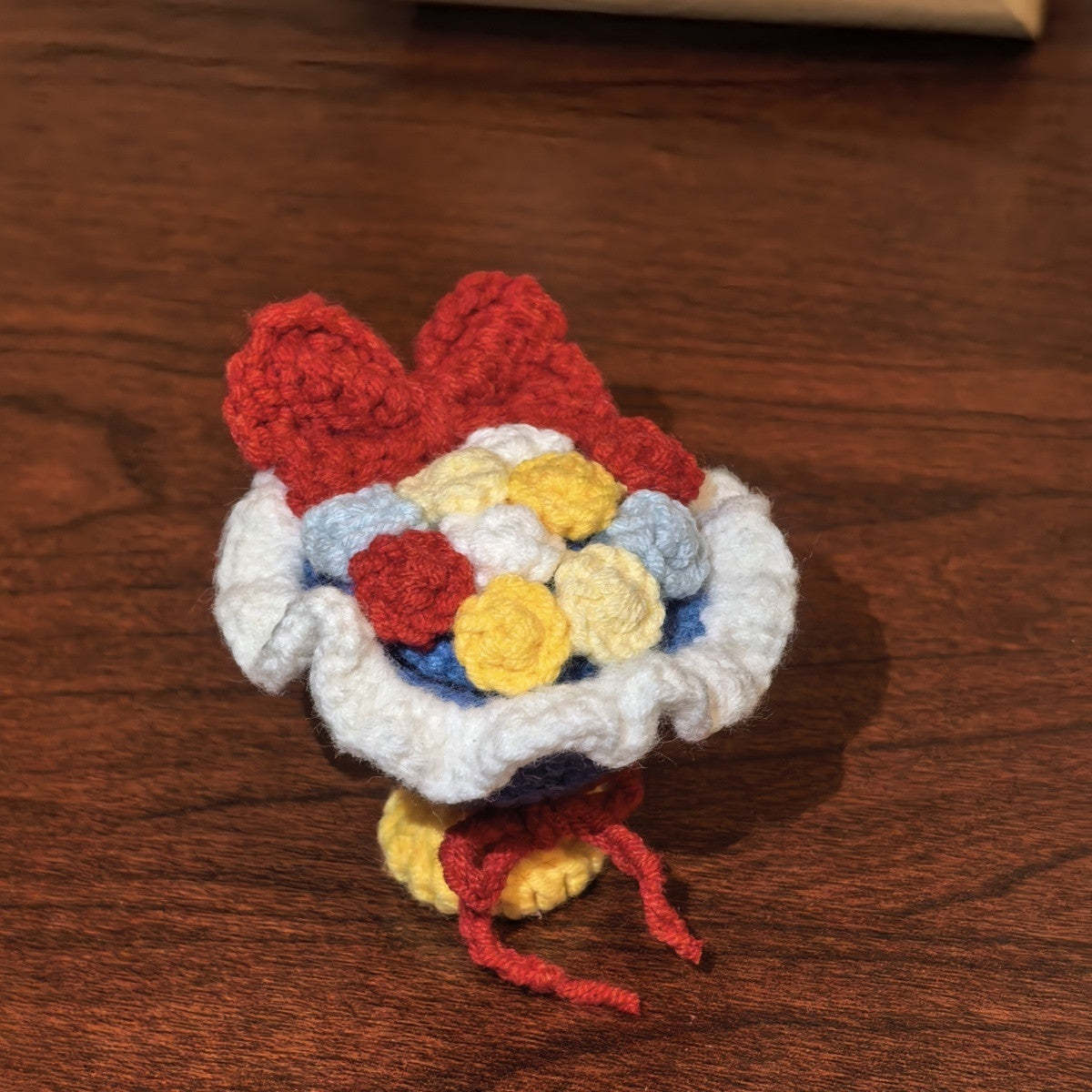 Fairytale Color Crochet Mini Bouquet Ring Box – Handmade Romantic Gift
