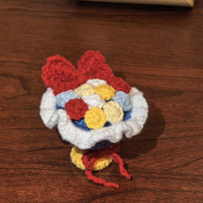 Fairytale Color Crochet Mini Bouquet Ring Box – Handmade Romantic Gift