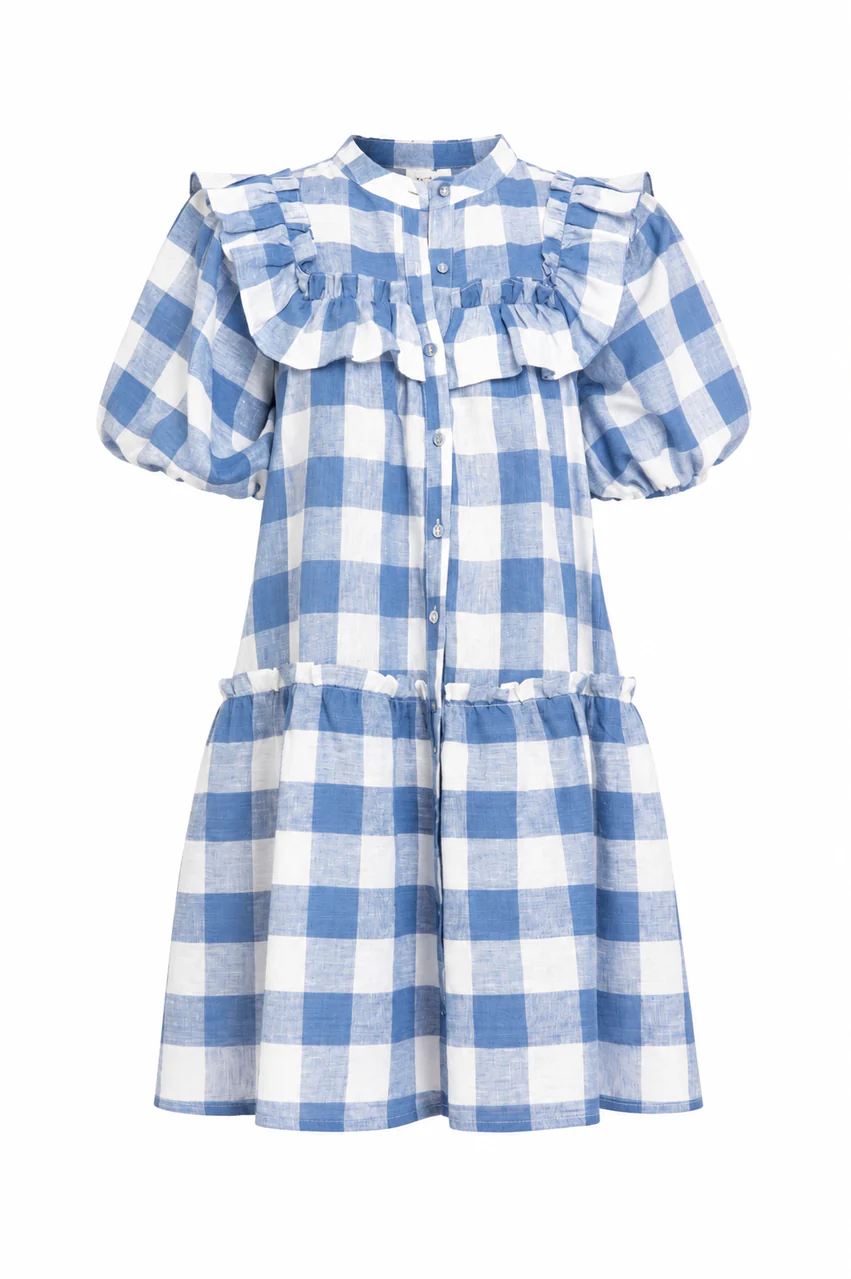 Buffalo Check Ruffle Dress