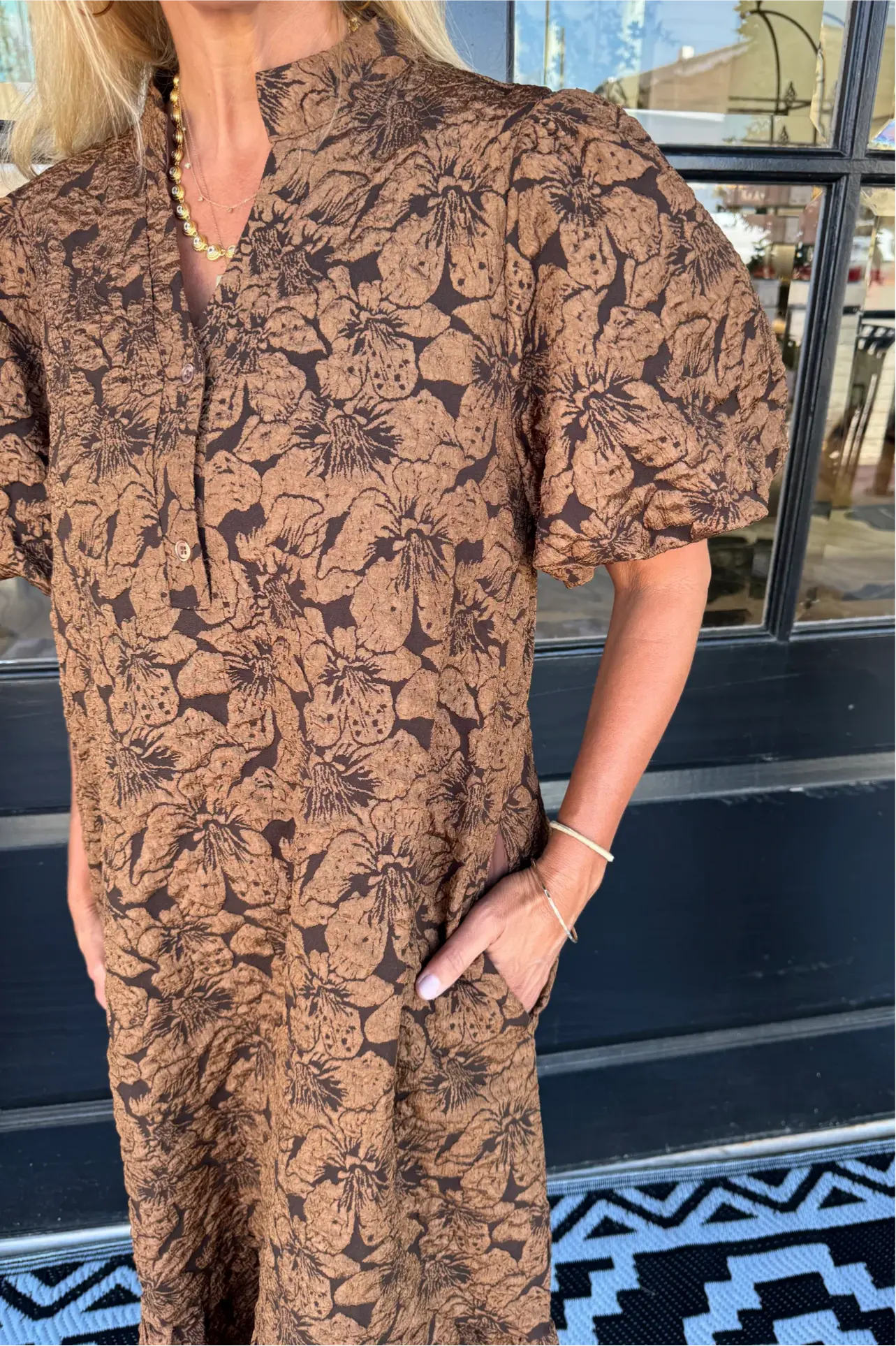 Mabel Dress - Brown