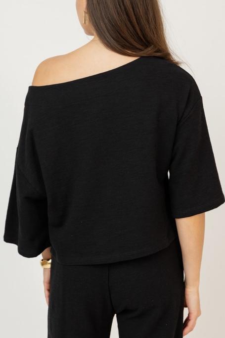 Boatneck Pants Set, Black