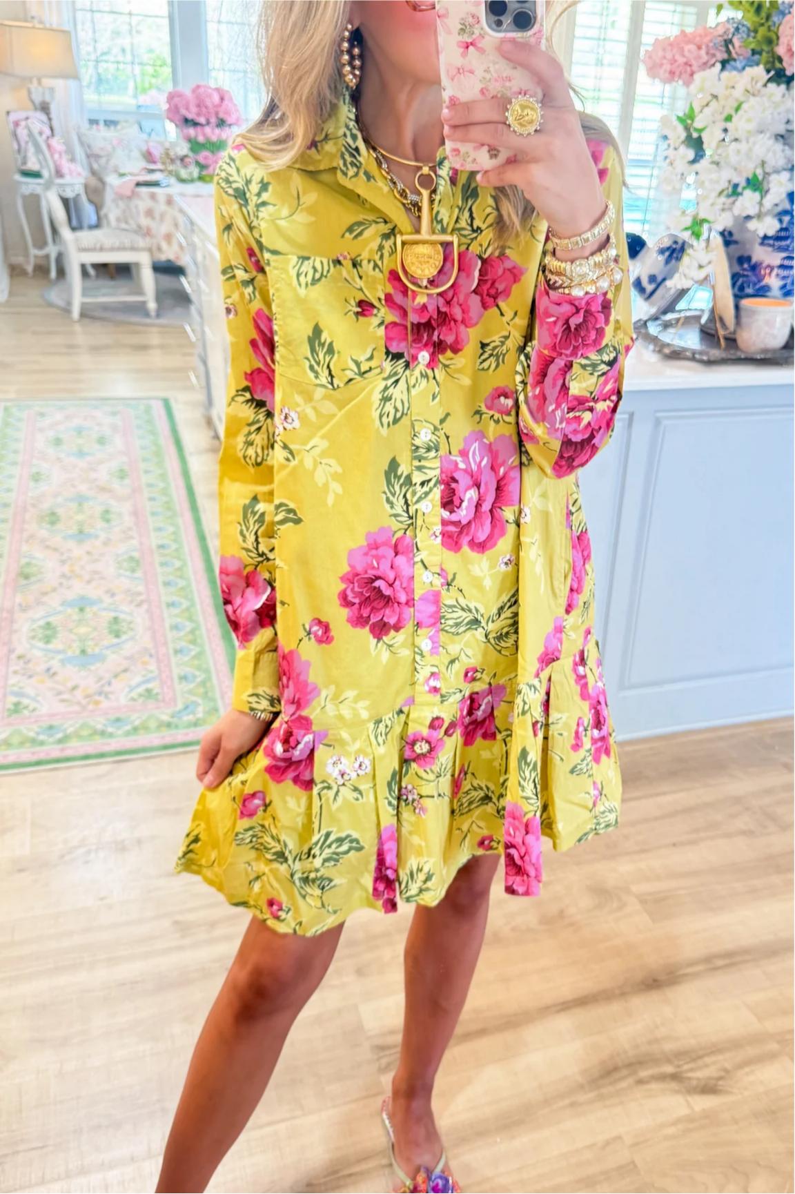 Uncle Frank Rose Shirtdress