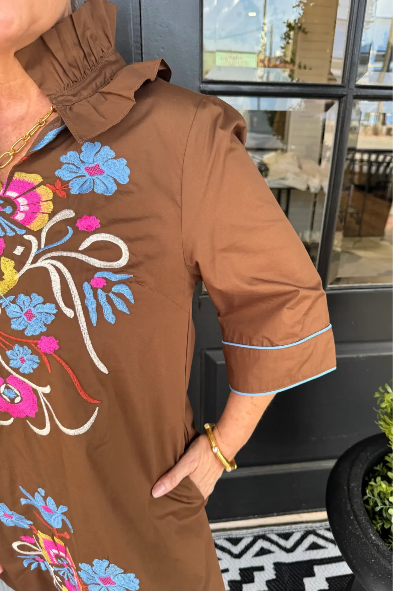 Bessie Dress - Brown