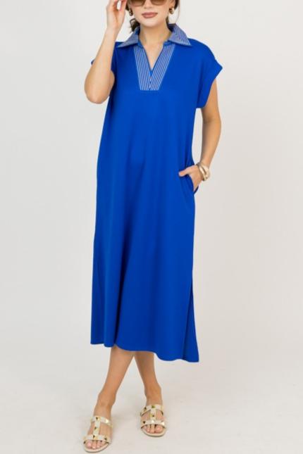 On The Collar Midi, Royal