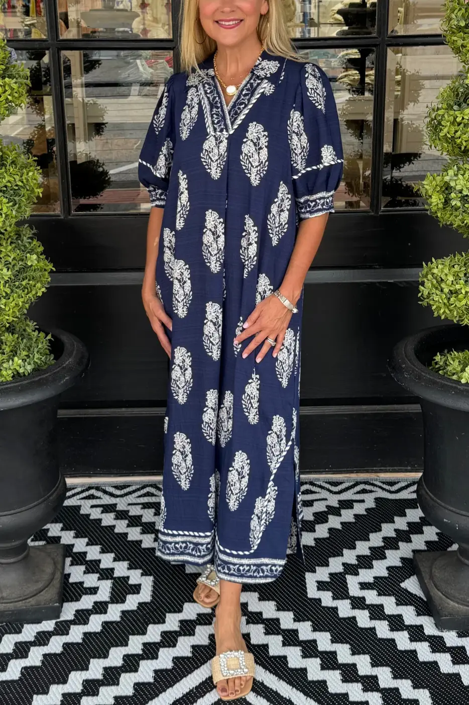 Jansen Dress - Navy