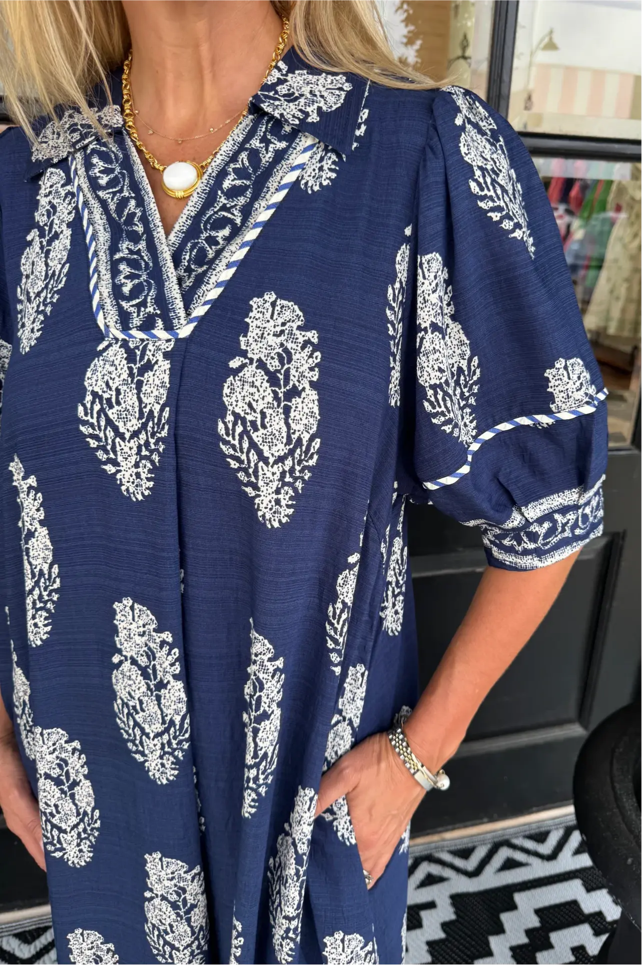 Jansen Dress - Navy
