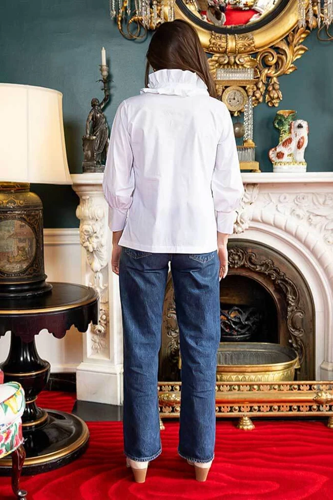 Harper Estate Top - Classic White