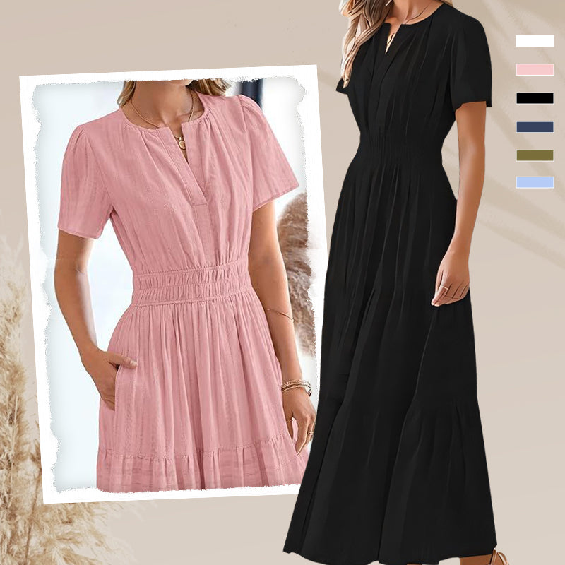 Smocked Maxi Dress – Great for Travel & Summer Strolls ☀️🧳