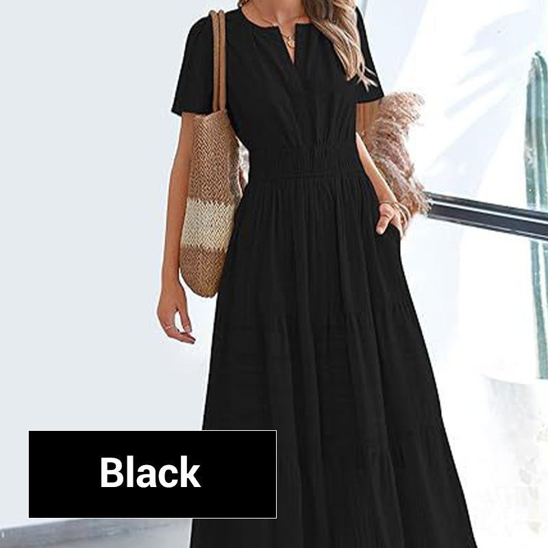 Smocked Maxi Dress – Great for Travel & Summer Strolls ☀️🧳