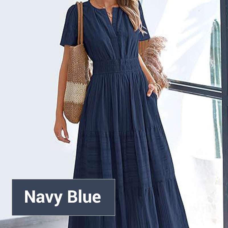 Smocked Maxi Dress – Great for Travel & Summer Strolls ☀️🧳